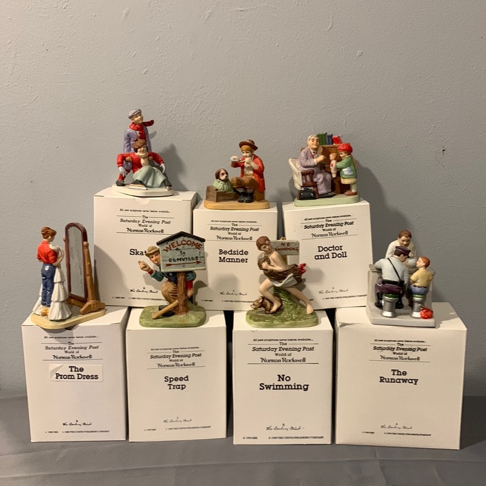 COPY - Saturday evening post world of Norman Rockwell sculptures